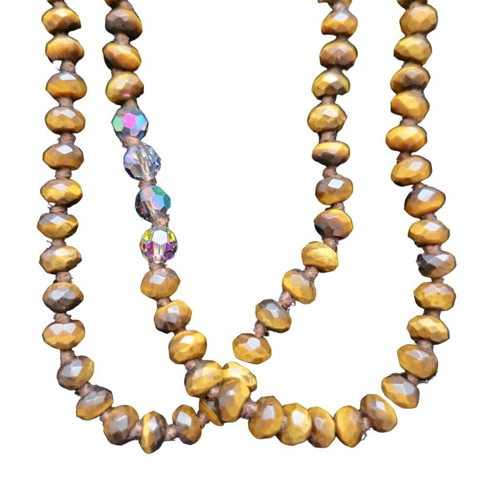 *NWT* Chan Luu Double Wrap Necklace with Tiger-eye Colored Beads Necklace - Picture 14 of 14